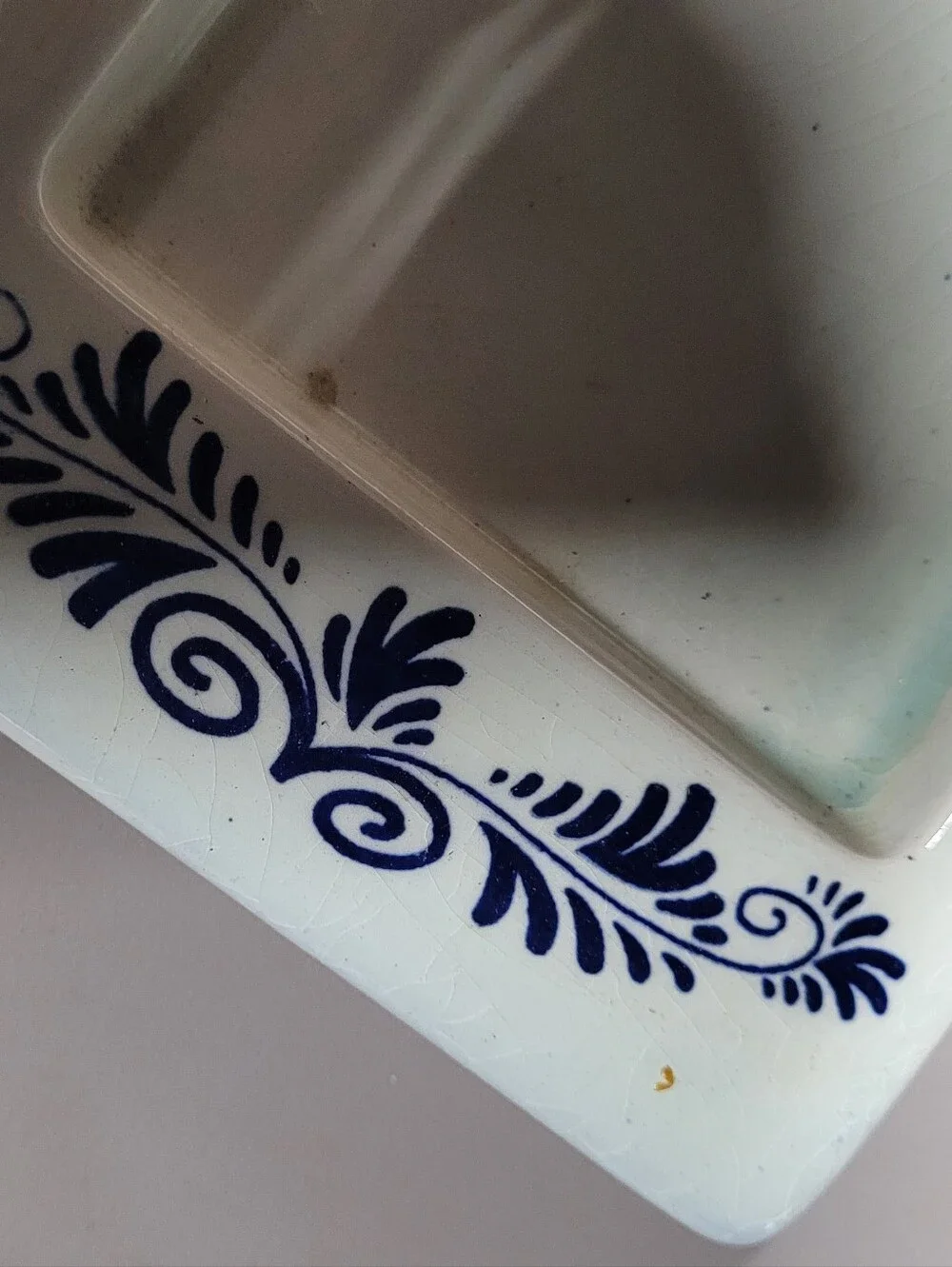 Sterling Blue and White Decorative Delft  Bath Tray